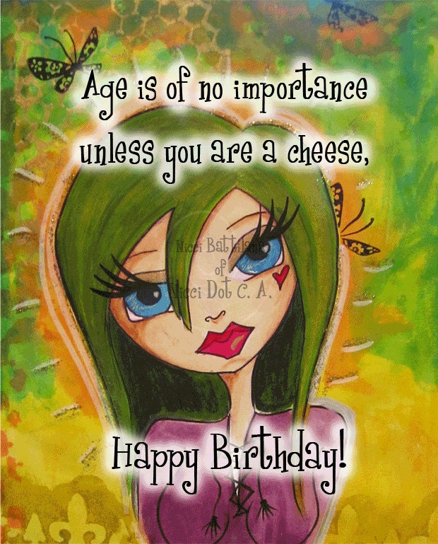 Greeting Card by a Glitzy Gal ...    "Happy Birthday"