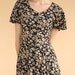 vintage 90's EVENING DAISY flutter sleeve floral maxi dress