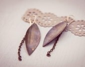 vintage petal earrings