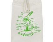 Microscope lunch bag - recycled cotton