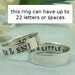Custom made Posey Ring - WIDE band - sterling silver with your choice of fonts - put your message on the inside or outside
