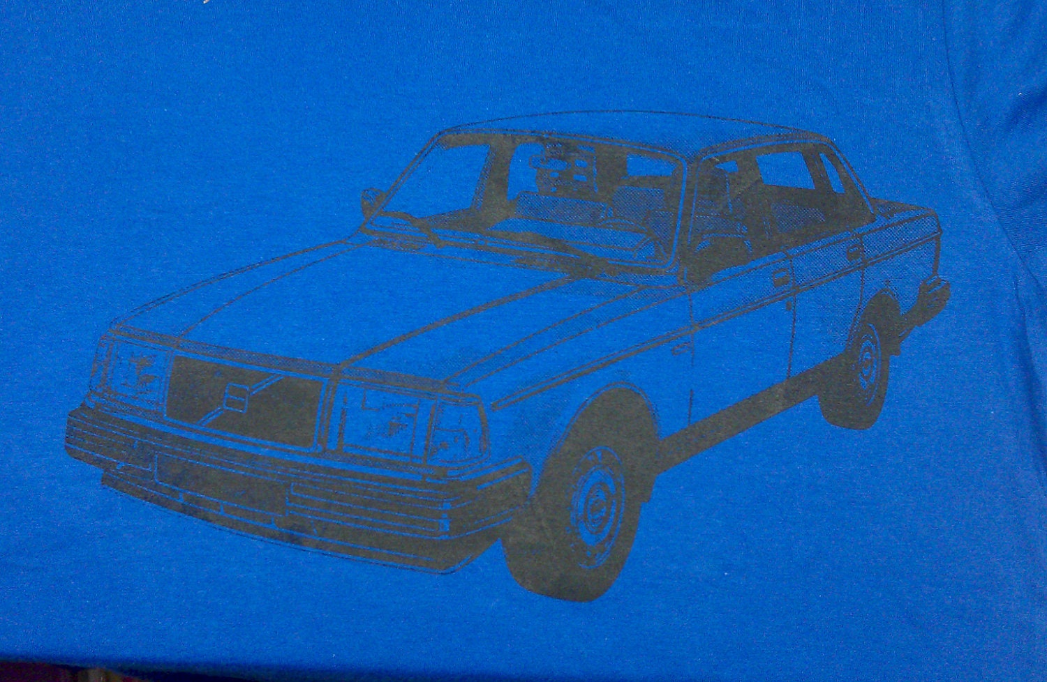 Volvo 240 Tee Blue