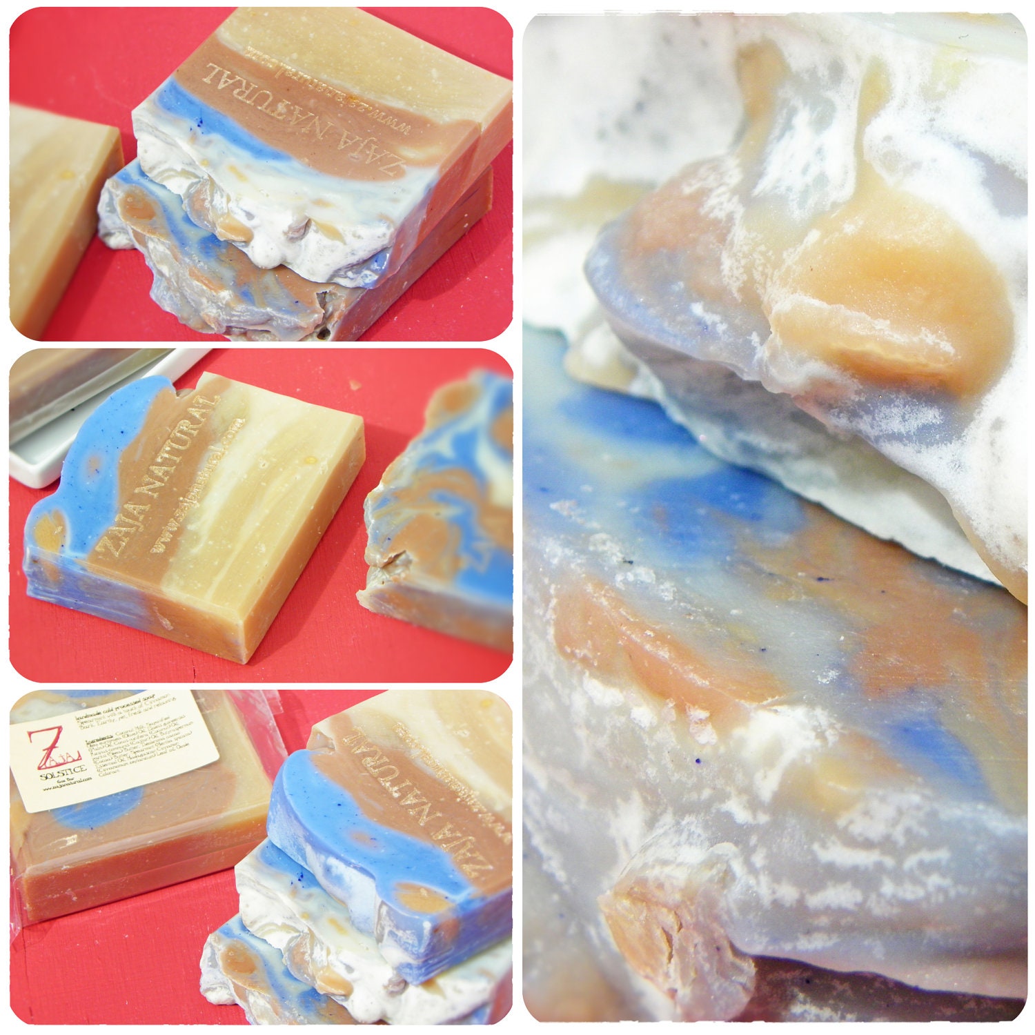 Solstice Handmade Soap by ZAJA Natural - Notes of Spearmint and Cinnamon Bark
