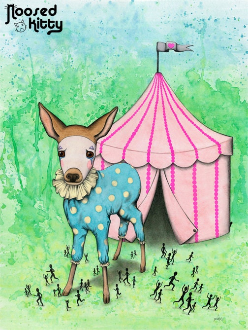 Escape the Bog Top - Deer print by Noosed Kitty