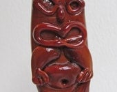 Tiki God Glass Sculpture Focal Bead
