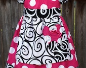 Hidden Mickey and Minnie Apron Peasant Mini Dress