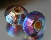 KILLERBEEDZ1 - Aurae -  Bicone Lampwork Bead Set
