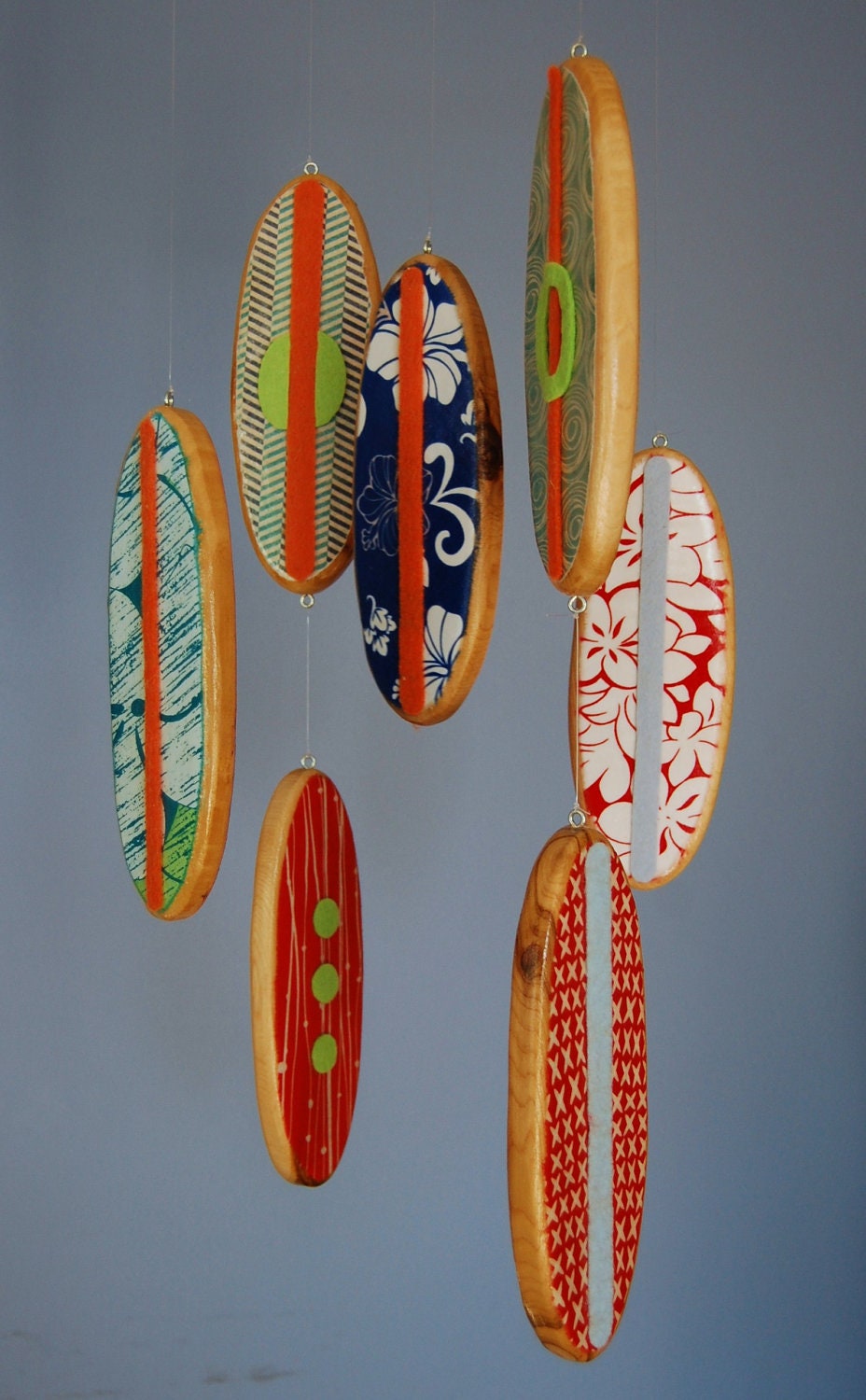 Baby Mobile - Baby Crib Mobile - Surfboard Mobile for a Beach Themed Nursery - Surf Baby - FlyingTrees