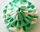 Stacked Flower No 9 - small fabric brooch
