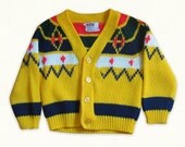 Montgomery Ward vintage cardigan sweater Size 3