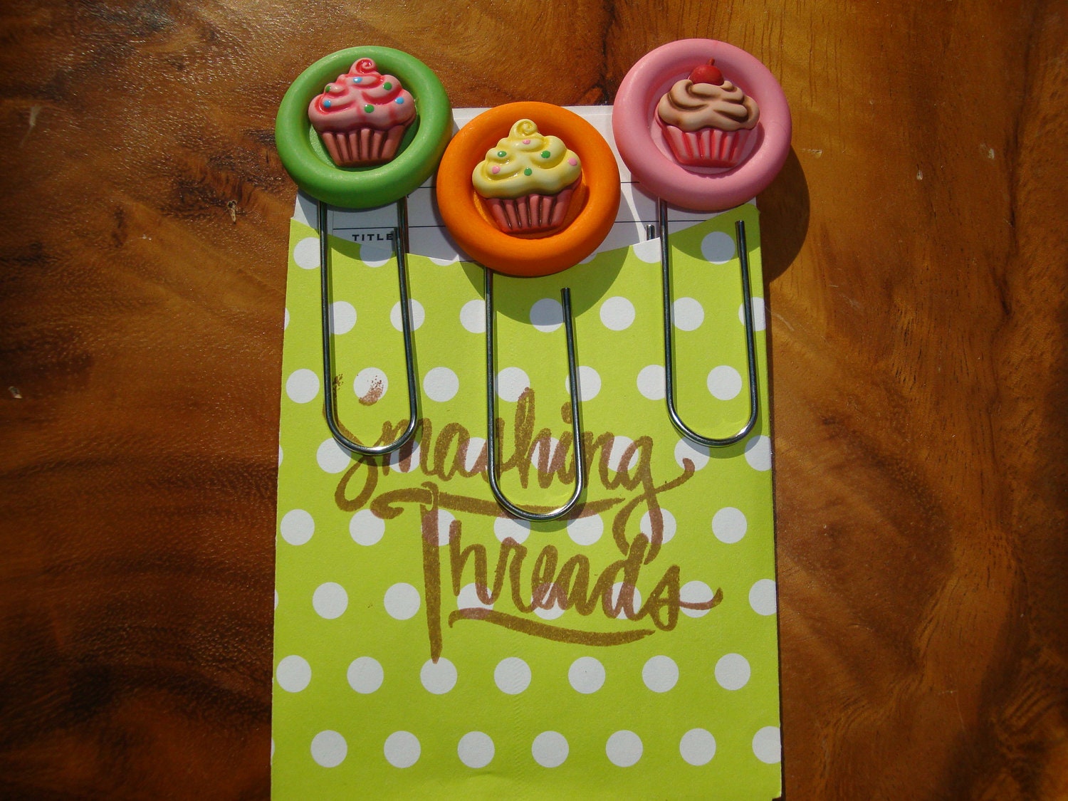 Jumbo Cupcakes Bookmark Set