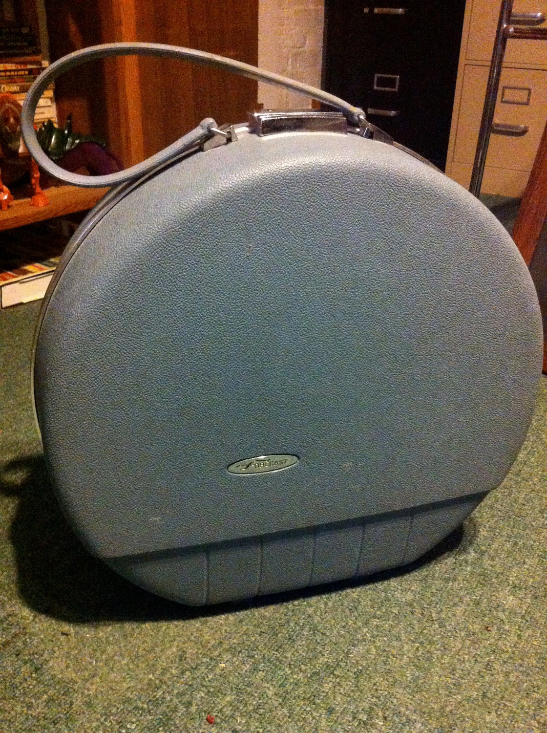 Vintage Forecast Round Suitcase