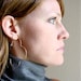 x- large golden gothic hoops