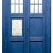 TARDIS Blue Police Box Wall Decal 28 inches wide x 72 inches tall