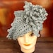 Crochet Hat Women Hat - LAUREN Cloche Hat in Gray with Flower - Cloche Hat - Womens Crochet Cloche Hat - Crochet Womens Hat - Gothic Hat