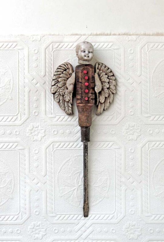 Angel Fester - Assemblage Mixed Media Original