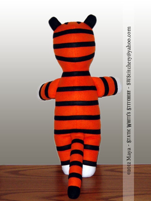 Nobbes, not Hobbes, tiger buddy plush doll limited edition