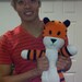 Nobbes, not Hobbes, tiger buddy plush doll limited edition