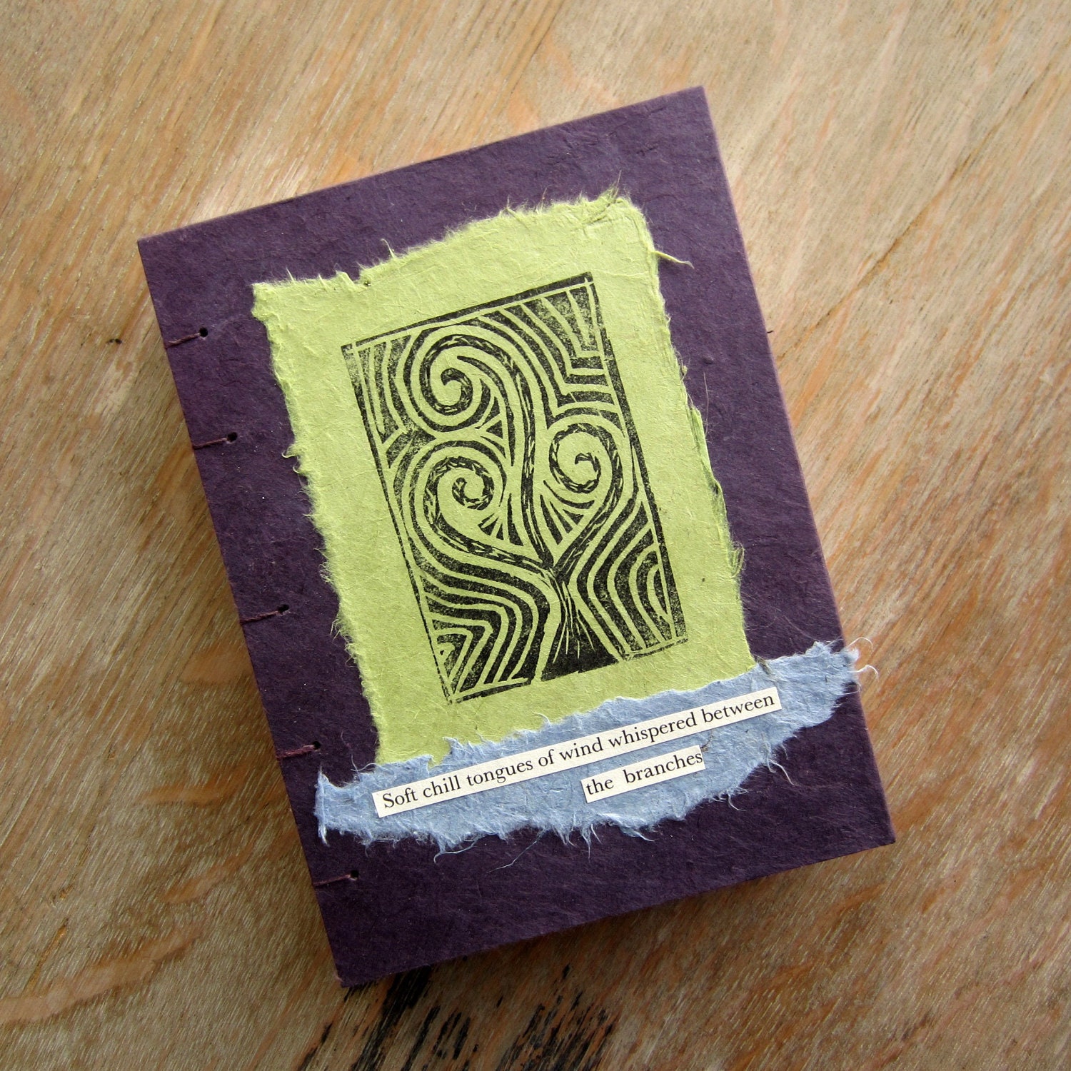 Coptic Travel Journal - Tongues of Wind - Series 1 Book 14 - 240 unlined pages
