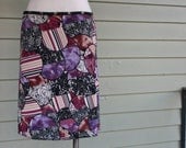 Snap Around Skirt "Purple Stained Glass"