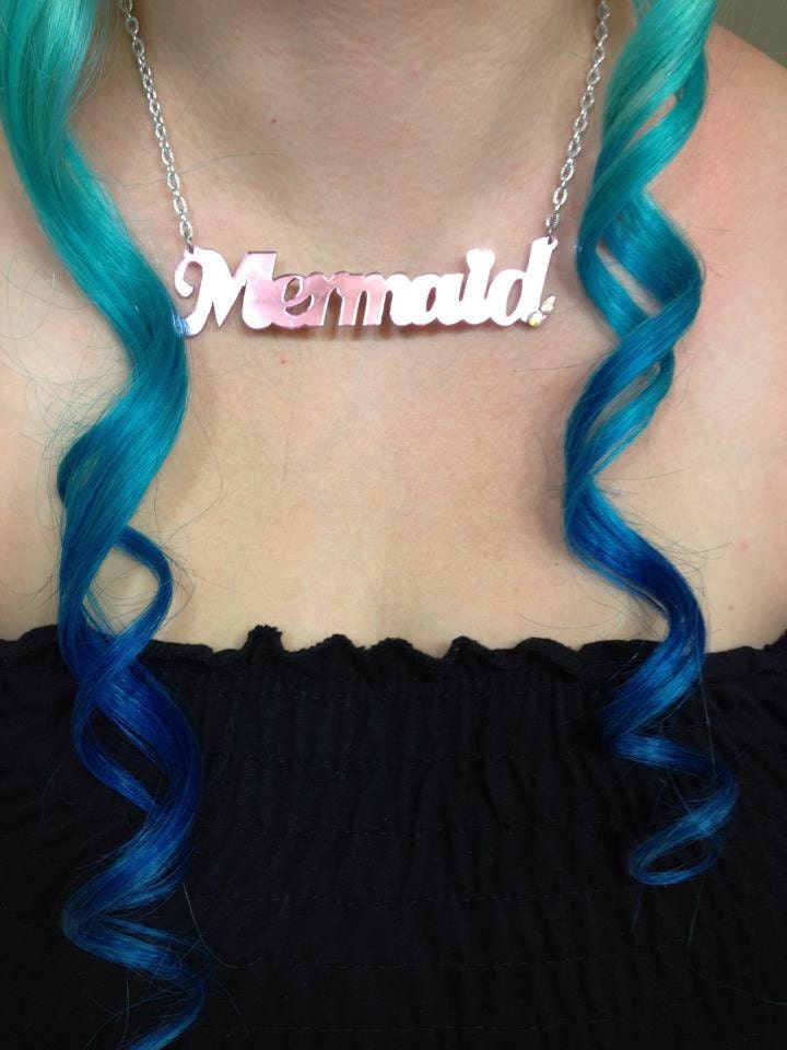 Mirror Acrylic Mermaid Necklace