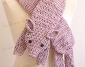 Digital PDF Crochet Pattern for This Little Piggy Scarf - DIY Fashion Tutorial - Instant Download