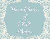 Fine Art Photography Set 4 8x8 Prints, Modern Wall Decor, Room Decor
