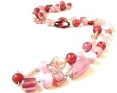 Almost Red Necklace Beaded Jewellery