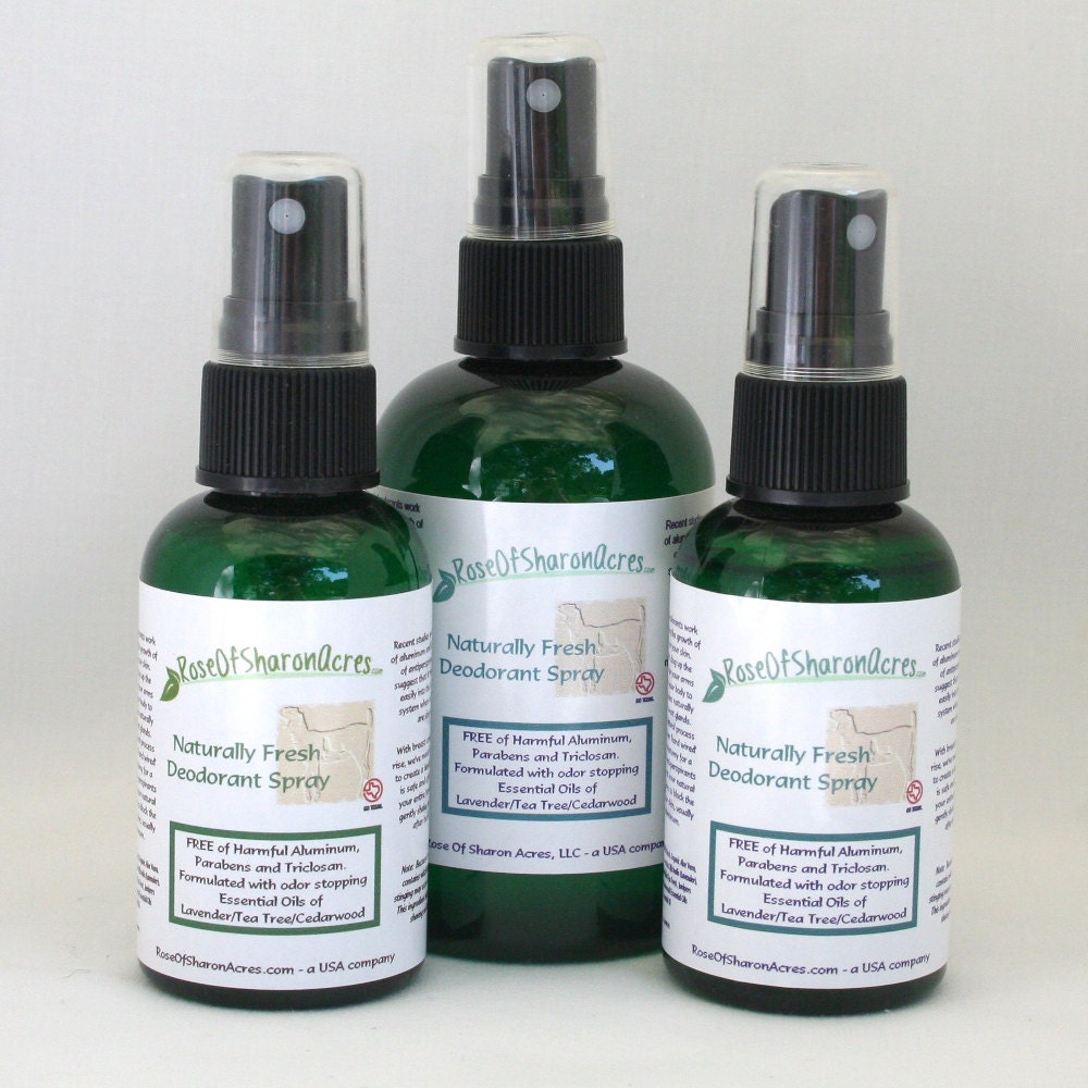 Naturally Fresh Deodorant Spray (4 oz)  - Rose of Sharon Acres