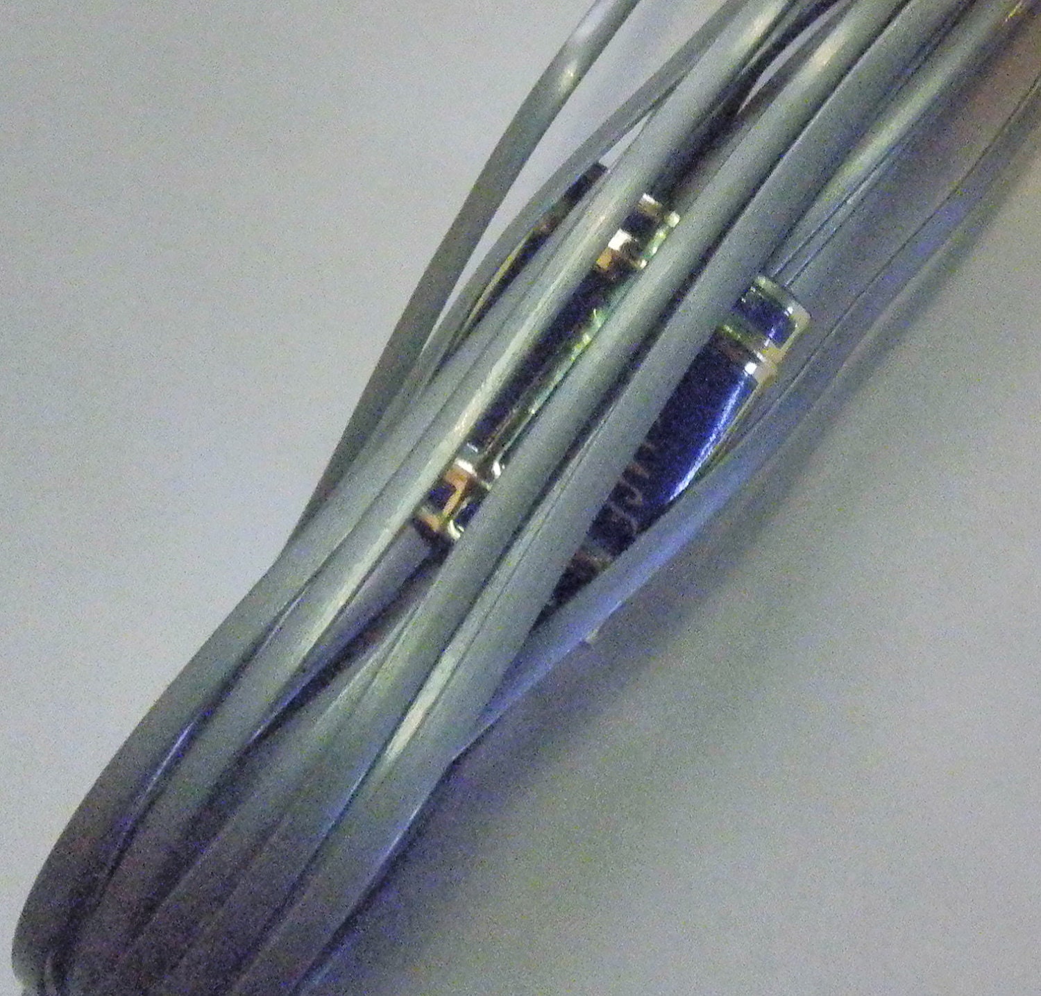 Silver rexlace flat placetic lacing lot of 25 yards FREE SHIPPING