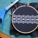 diy cross-stitch pattern/kit - amazing lace- to be framed in the 5 inch hoop VARIOUS COLORS AVAILABLE