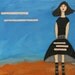 Annabel Lee Mixed Media Original 16x20 Painting - One of a Kind