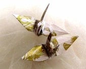 Contemporary Dragon Peace Crane Wedding Cake Topper Party Favor Decoration Origami Ornament Decor Japanese Modern Gold Paper Bird