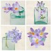 5x5 Fine Art Print Set, Floral Photo Set, Flower Wall Decor, Purple Flower Art Print Set, Floral Art, Wall Art, Fine Art Photographs