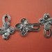 Celtic Knot Love Knot Antique Silver Tone Charm on Etsy x 3