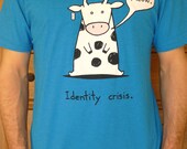 Identity Crisis Cow Tshirt (only xl left)