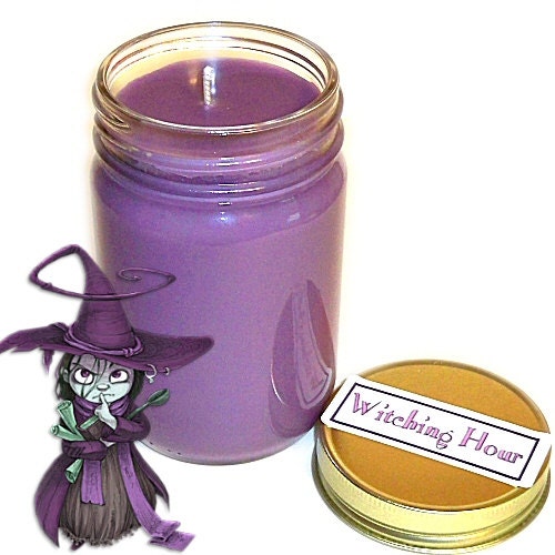 Witching Hour Mason Jar Container Candle 12 Oz