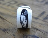 Graceful Beauty Shrink Plastic Graphic Ring