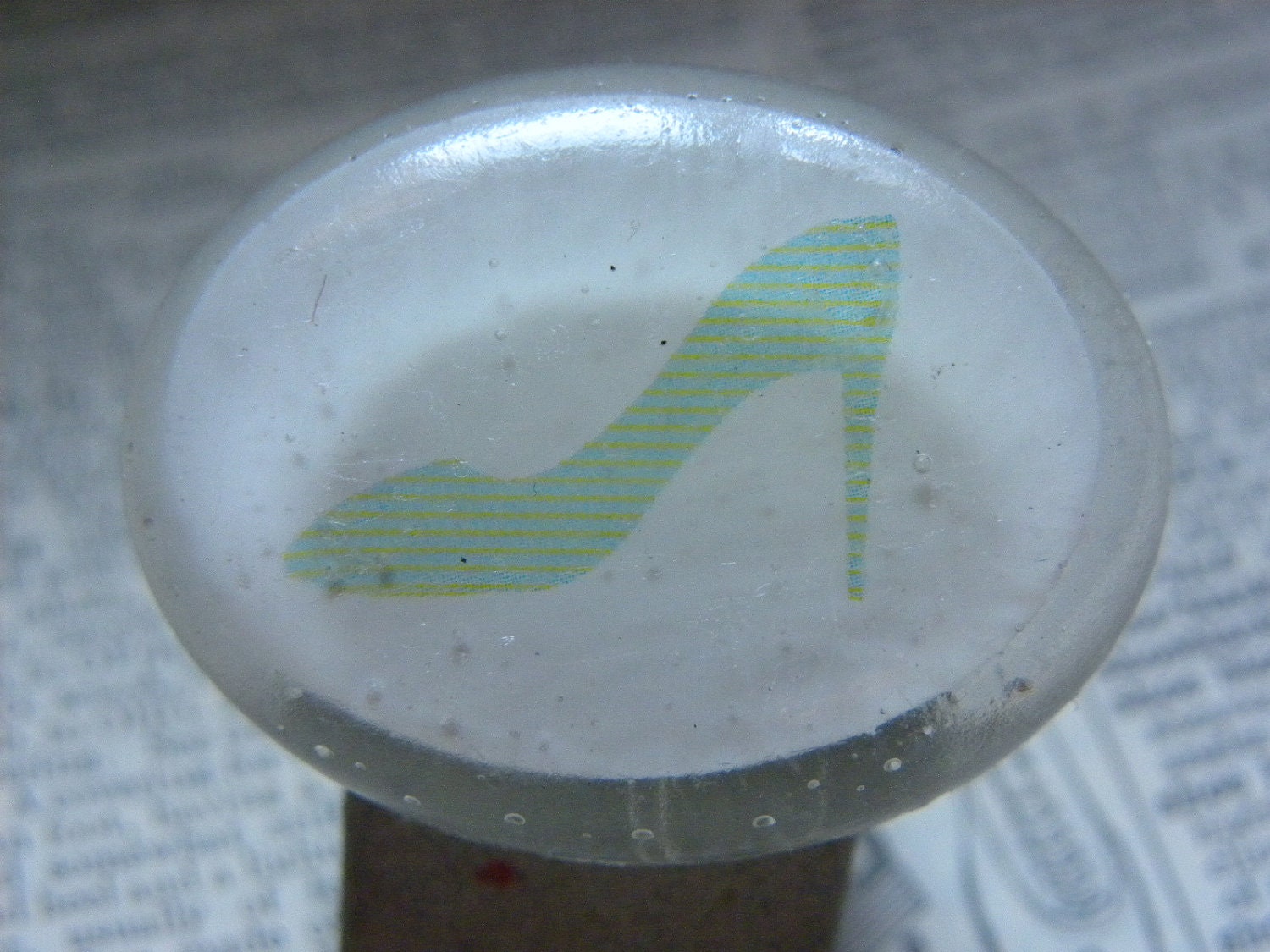 Green Shoe Resin Ring