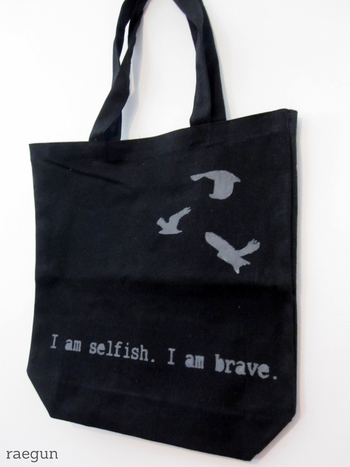 Divergent Tris Quote and Birds Book Bag