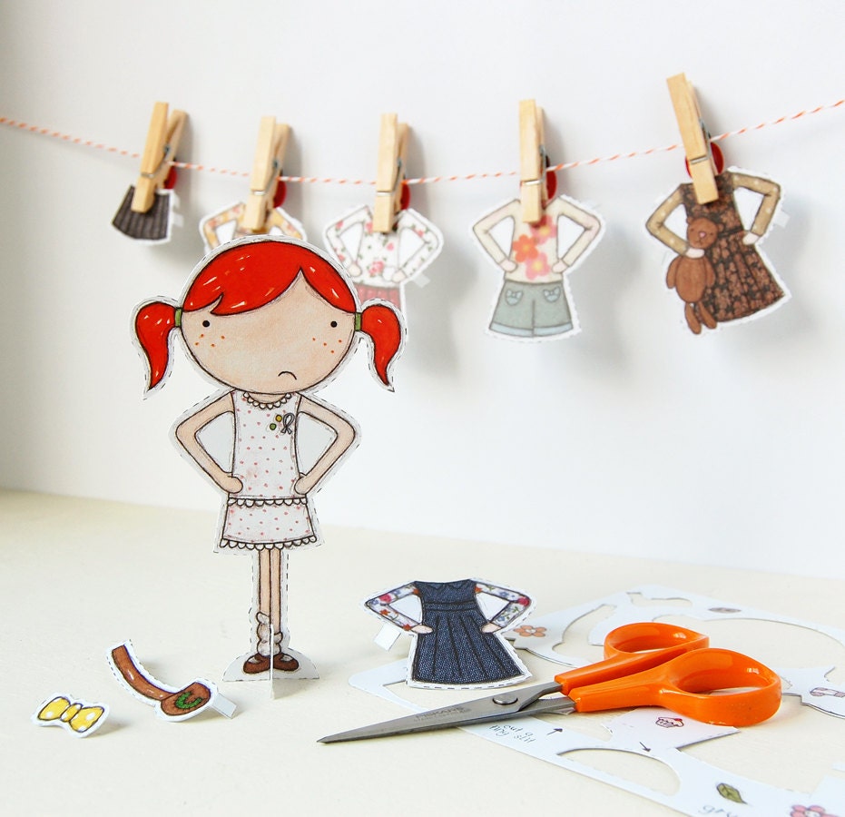 Clara Paper Doll, Dress-up Doll - The Signature Outfits - Keep Me, Gift Me Set