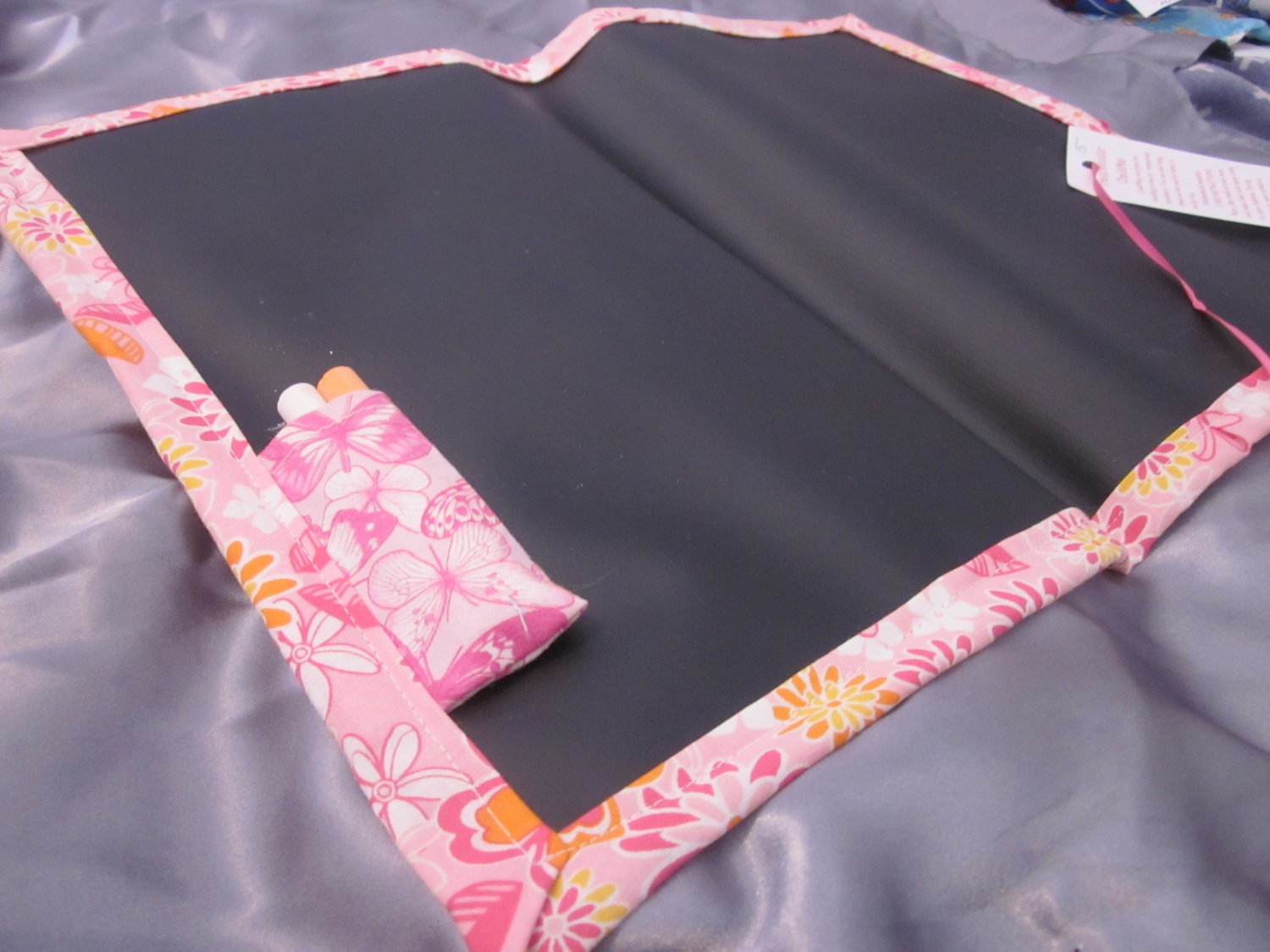 Travel Doodler Chalkmat / Pink Orange Flowers