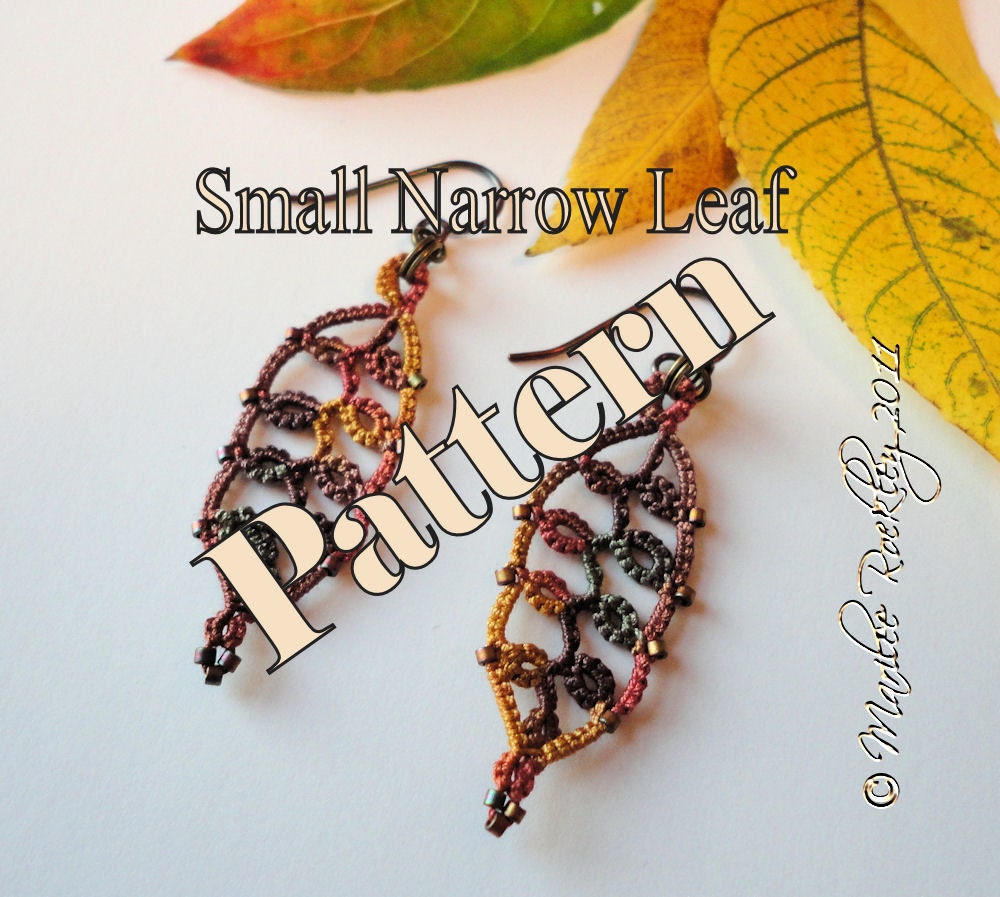 PDF Tatting Pattern "Small Narrow Leaf" Instant Download