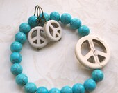 Peace and Harmony Magnesite Bracelet and Earring Set
