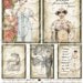ART TEA LIFE Jane Austen Emma Cards Collage Sheet Art Journal Page Scrapbook gift tag clip art Digital File border strip invitation