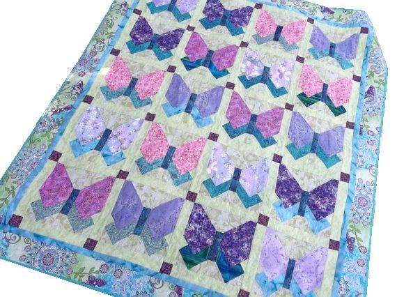Butterfly Patchwork Quilt, Suenos de Mariposa