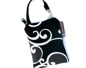 iPhone Case iPhone 4 or 5 Case iPod Case Blackberry Case Camera Case SMALL GADGET BAG - Fast Shipping -  Black London Fabric