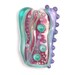 REDUCED PRICE - Fandango - Handmade Lampwork Glass Focal Bead in Pink, Fuchsia, Aqua and Purple, by Sarah Hornik