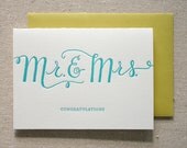 Mr. and Mrs. Letterpress Card