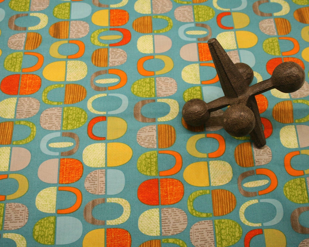 Mod-Century half pods fabric - three variations - FREE SHIPPING